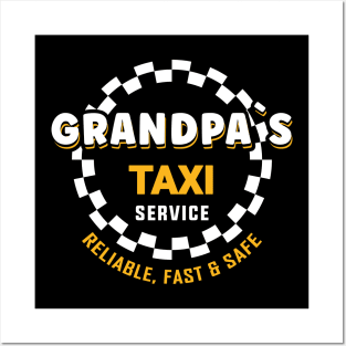 Grandpa´s taxi service Posters and Art